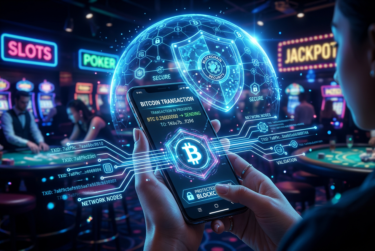 Bezpieczna transakcja Bitcoin w nowoczesnym kasynie krypto 2026